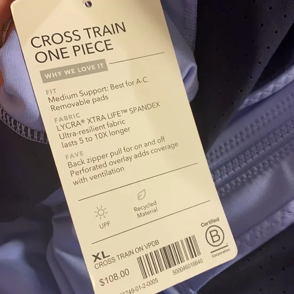 Athleta Cross Train One Piece Swimsuit XL - Picture 7 of 7